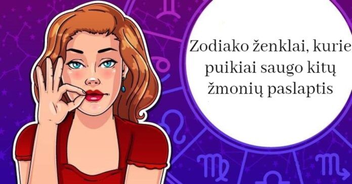 Zodiako ženklai, kurie puikiai saugo kitų žmonių paslaptis