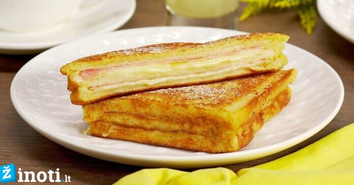 Garsusis sumuštinis „Monte Kristo“. Mėgaukitės puikiais pusryčiais!