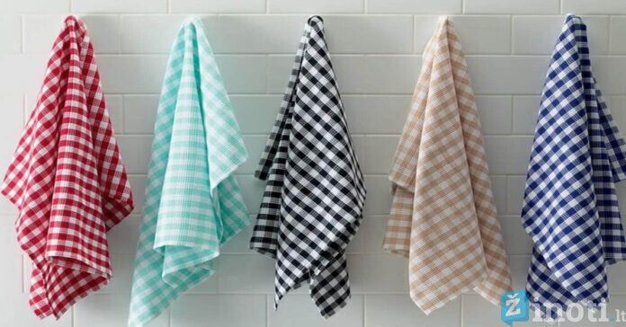 Kaip skalbti virtuvinius rankšluosčius ir pašalinti įsisenėjusias dėmes?