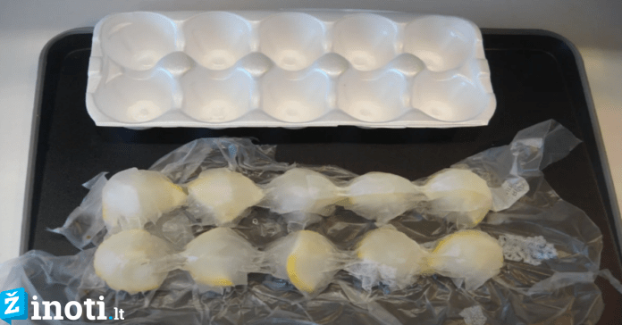 Šaldyti kiaušiniai be lukštų ir kiti kiaušinių dėkliuko panaudojimo būdai