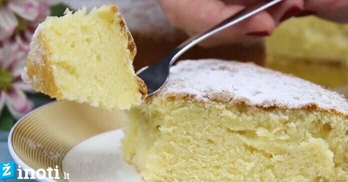 Itališkas pyragas „12 šaukštų”. Tobulas desertas, kuriam iškepti neprireiks svarstyklių!
