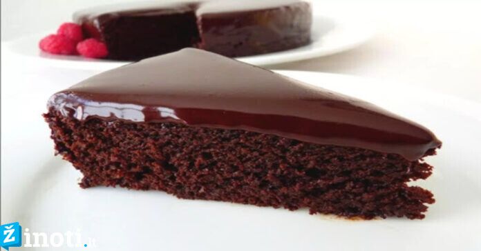Šokoladinis pyragas - labai skanus ir paprastas. Būtinai paragaukite!