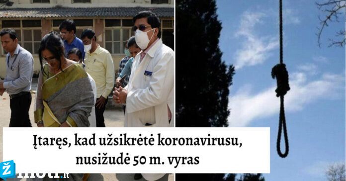 Įtaręs, kad užsikrėtė koronavirusu, nusižudė 50 m. vyras