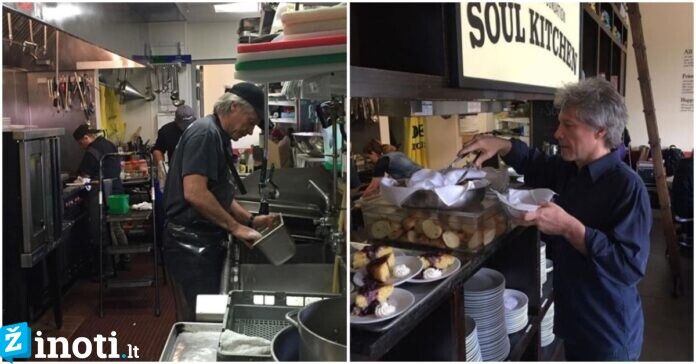 Jon Bon Jovi per pandemiją padeda restorane ir teikia maistą benamiams