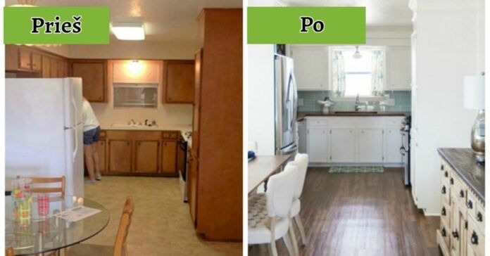 Neįtikėtini virtuvių pokyčiai „prieš“ ir „po“. Liksite sužavėti!