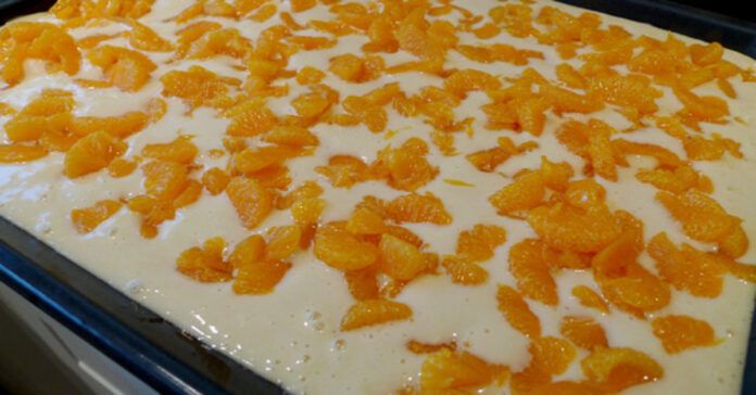 Varškės pyragas su mandarinais. Paruošite vos per 15 minučių!