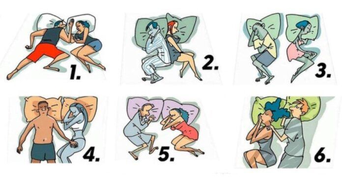 Testas: poza, kaip miegate, atskleis, kokie jūsų santykiai su partneriu