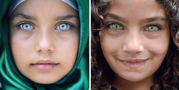 Turkų fotografas įamžino vaikus, kurių akys spindi kaip brangakmeniai