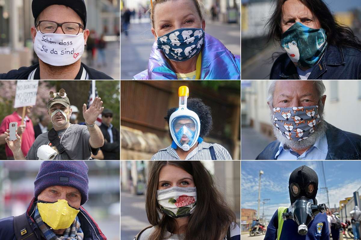 Они надели маски. Они надели маски всему человечеству. Необычное использование обычных медицинских масок вместо шапочки. Что носить вместо маски.