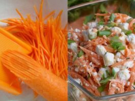 Sultingos morkų ir varškės salotos. Puiki ir greita vakarienė