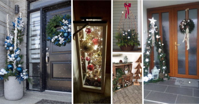 Net lauko durys gali alsuoti kalėdine dvasia! 18 idėjų jums