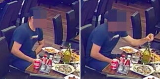 Vyras buvo užfiksuotas restorane į patiekalą kišantis plauką, kad nereikėtų susimokėti