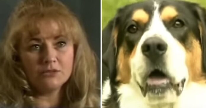 Moteris buvo šokiruota, kai šuo įkando jai petį - ji iškart suprato, kad šeima pavojuje