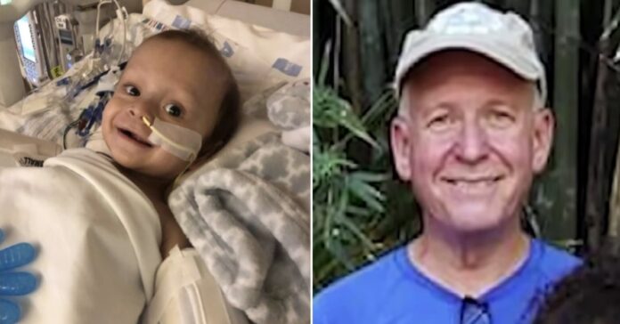 Vyras nukeliavo 3200 km, kad taptų kepenų donoru 10 mėnesių kūdikiui