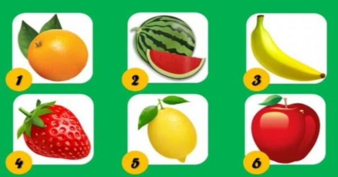 Testas: pasirinkite vaisių ir sužinokite šį tą svarbaus apie save