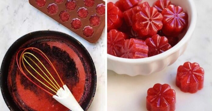Marmeladiniai braškių saldainiai su agaru pavergs jūsų širdis