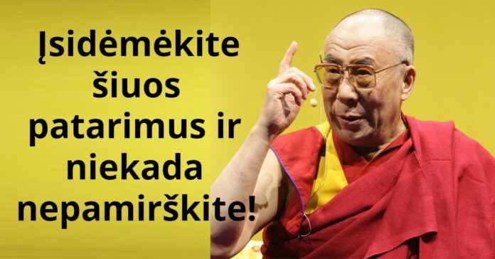 Išmintingi Dalai Lamos patarimai vienišoms moterims