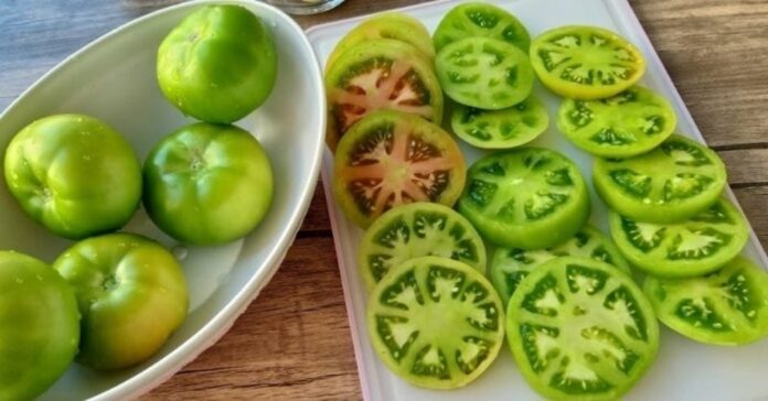 Neįprastas receptas: konservuoti žali pomidorai
