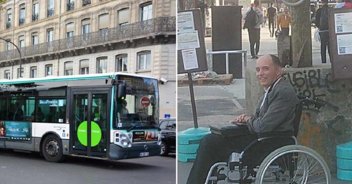 Niekas autobuse nepadeda neįgaliojo vežimėlyje sėdinčiam asmeniui. Vairuotojo žodžių keleiviai ilgai nepamirš