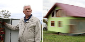 Vyras žmonai pastatė namą, kurį galima pasukti 360 laipsnių kampu ir pakeisti kraštovaizdį