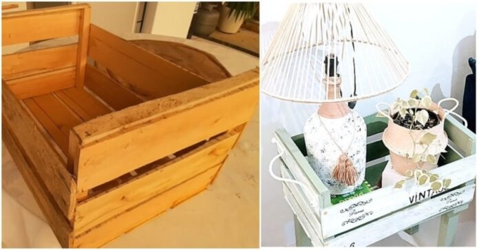 Stilinga, praktiška, pigu: idėja, kaip pertvarkyti seną medinę dėžę